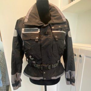 THE NORTH FACE!! BLACK STEEP TECH SKI JACKET!! SZ S!!